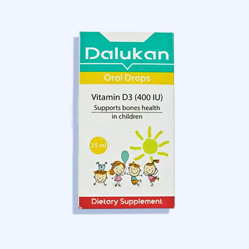 دالوكان مكمل غذائي فيتامين د3 400 وحدة دولية نقط بالفم 25 مل